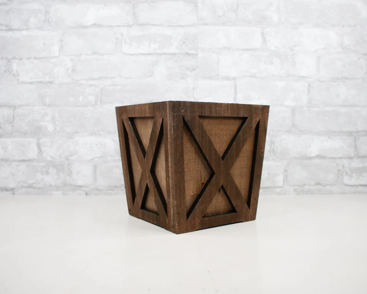 Rustic Wood Planter - Image 3