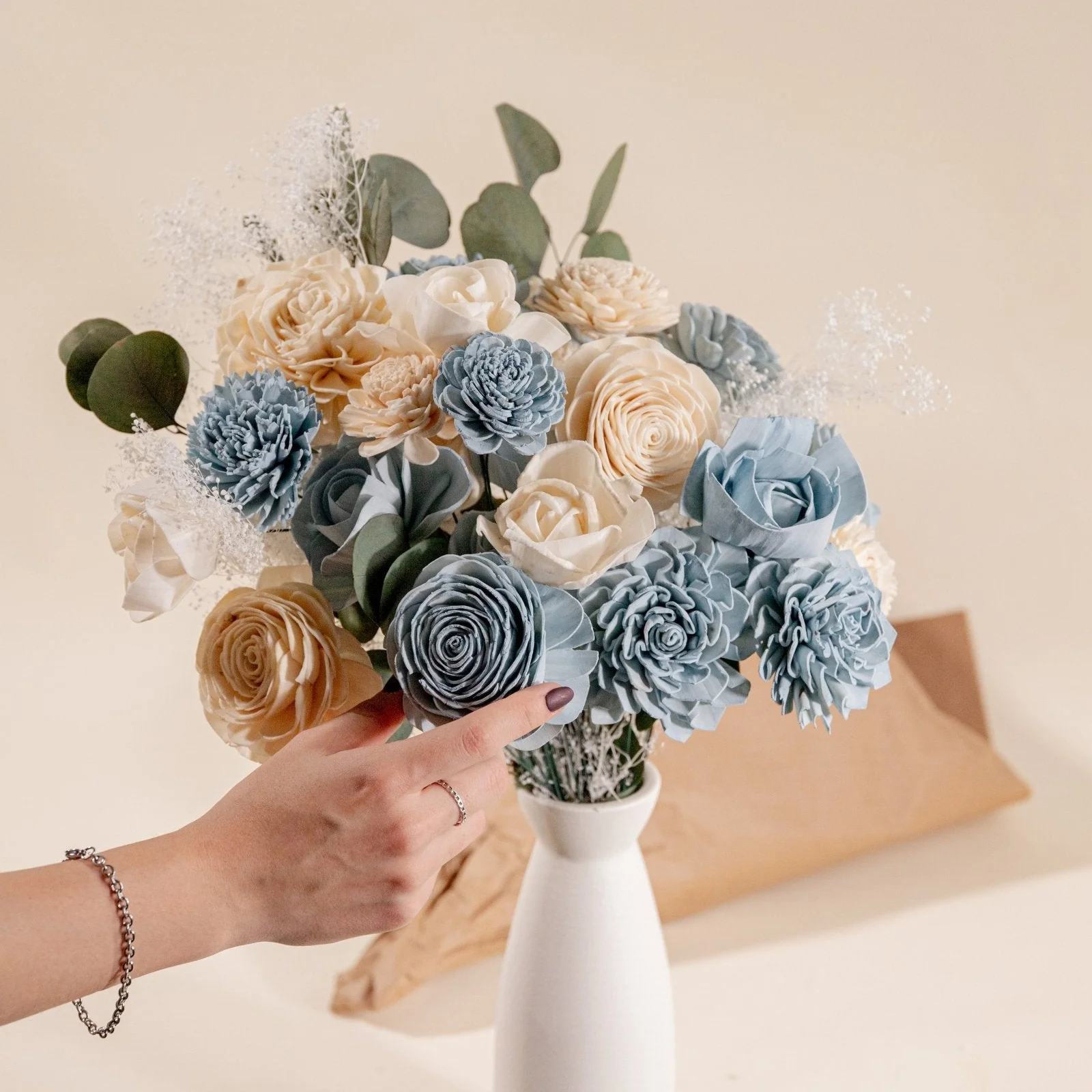 Serene Loose Flower Finished Bouquet - Image 3