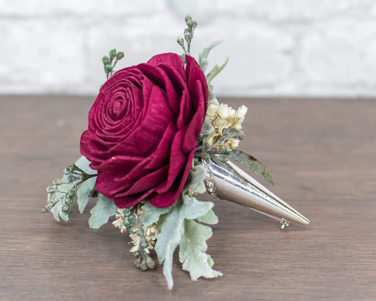 Silver Boutonniere Holder - Image 3