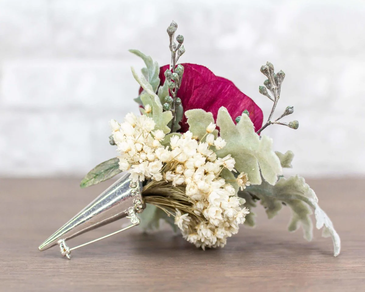 Silver Boutonniere Holder - Image 4