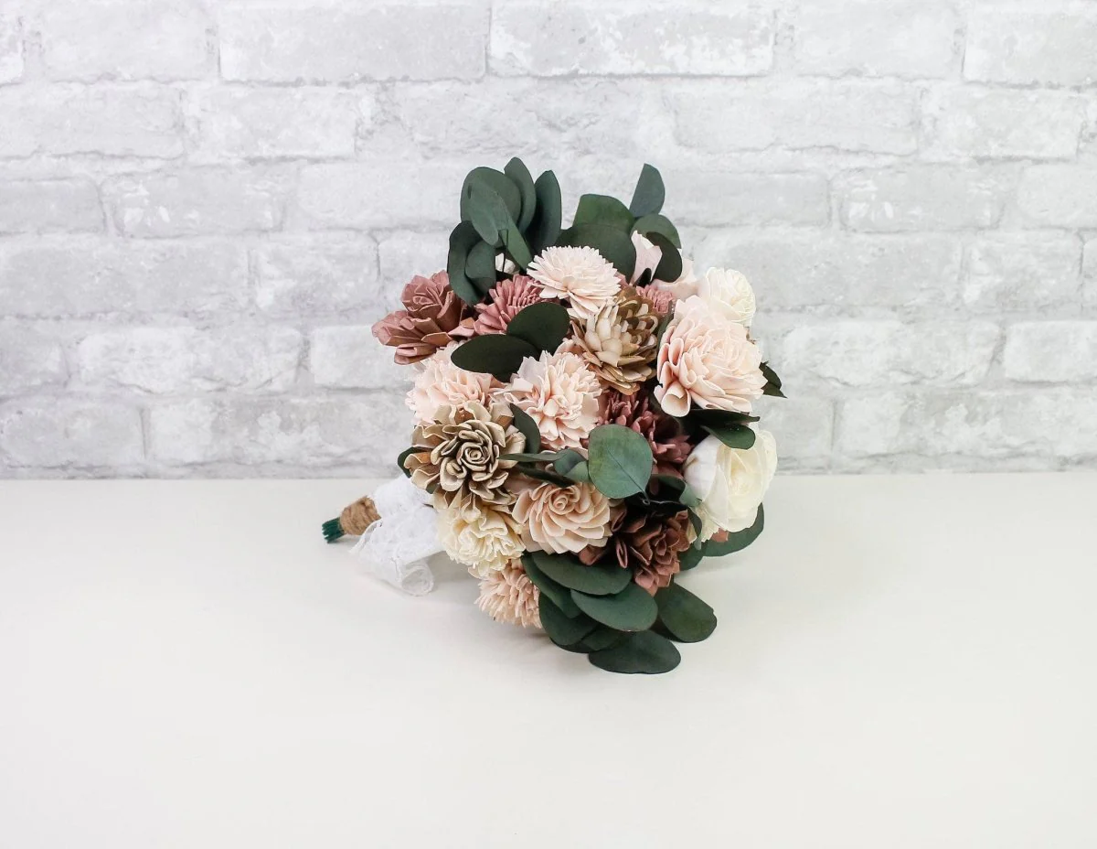 Silver Bridal Bouquet - Image 5