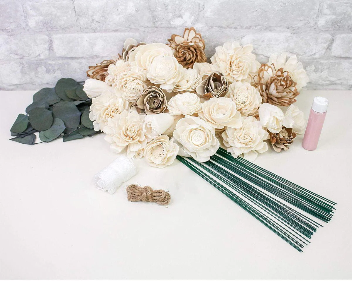 Silver Bridal Bouquet - Image 8