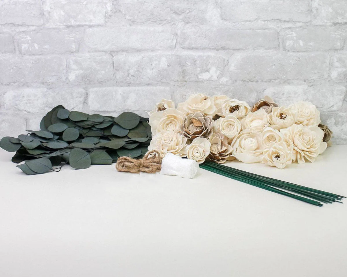 Silver Bridesmaid Bouquet - Image 5