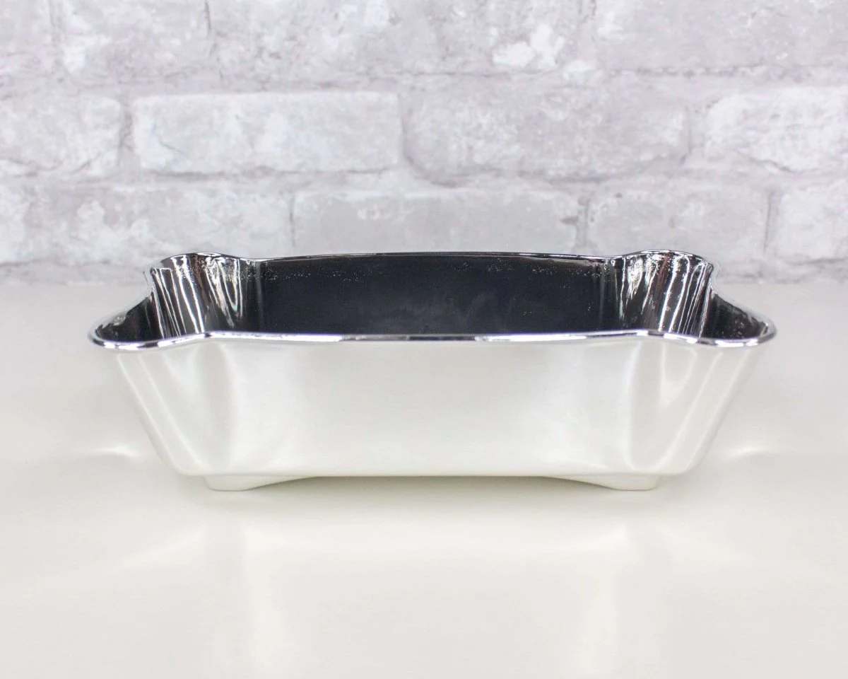 Silver Dish Planter - Dog Bone - Image 2