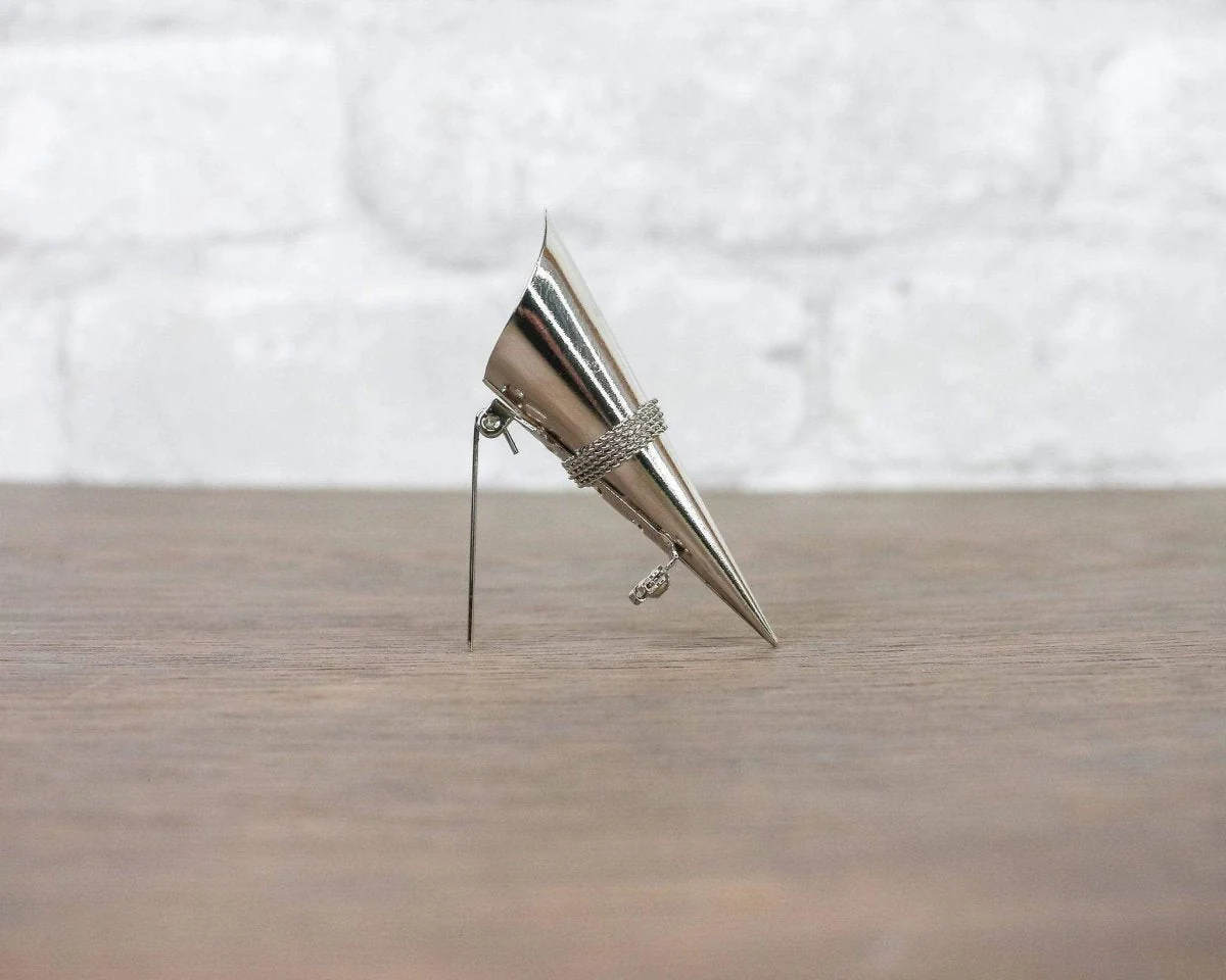Silver Lapel Boutonniere Holder - Image 2