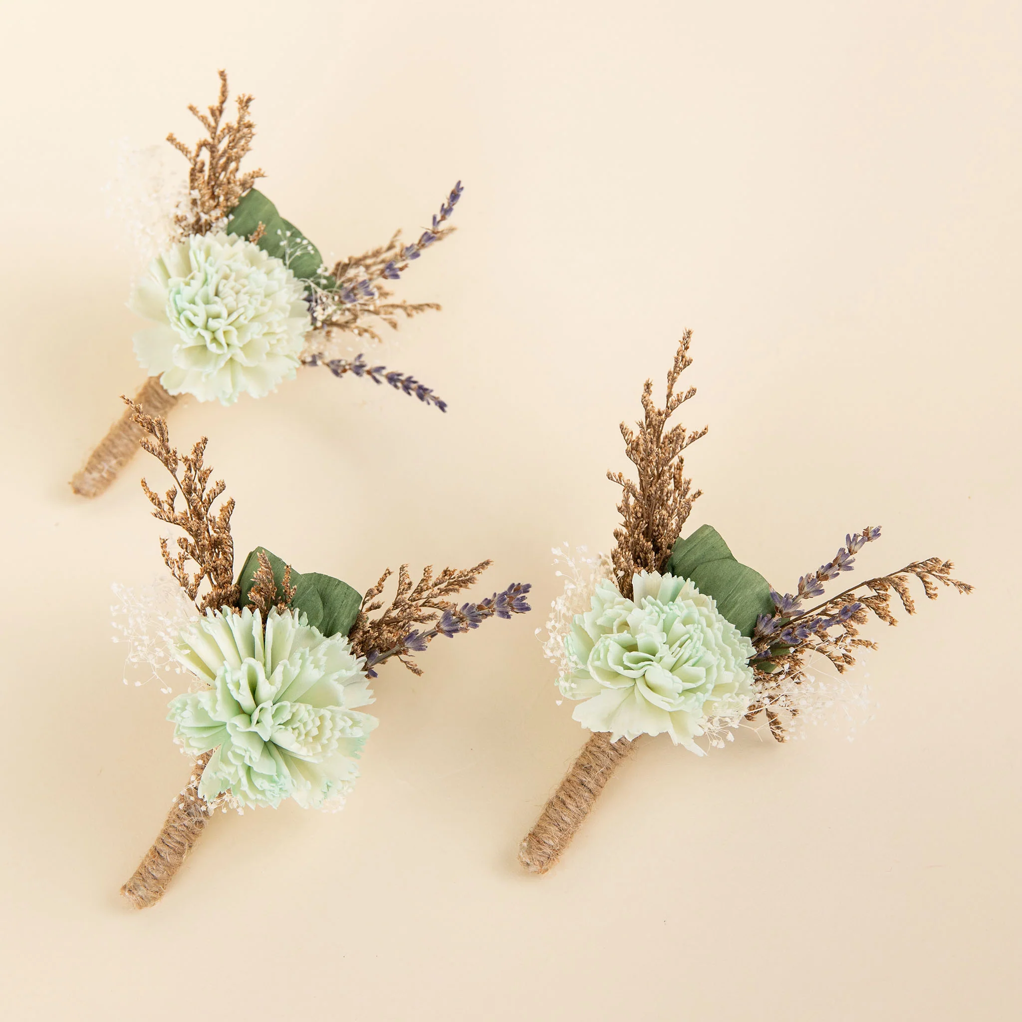 Silver Sage Boutonniere (Set of 3)* - Image 2
