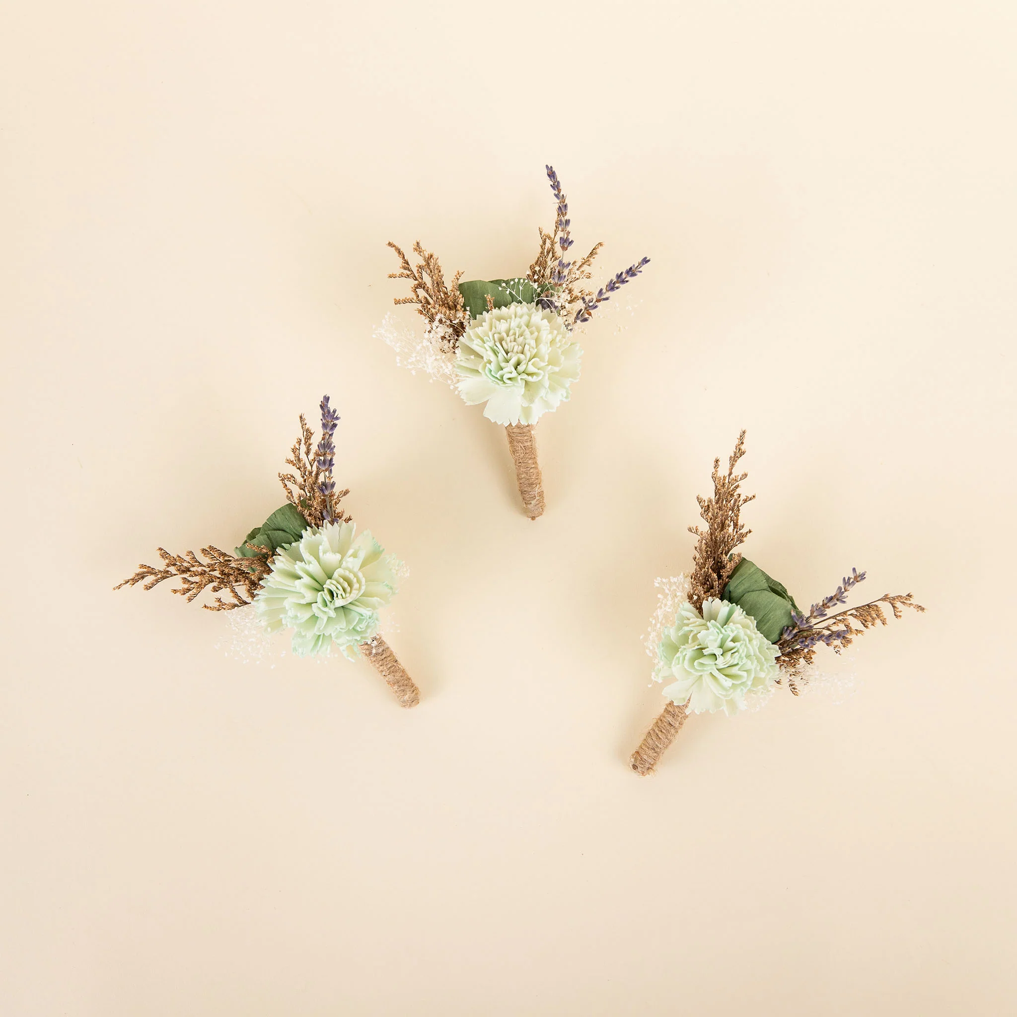 Silver Sage Boutonniere (Set of 3)* - Image 3