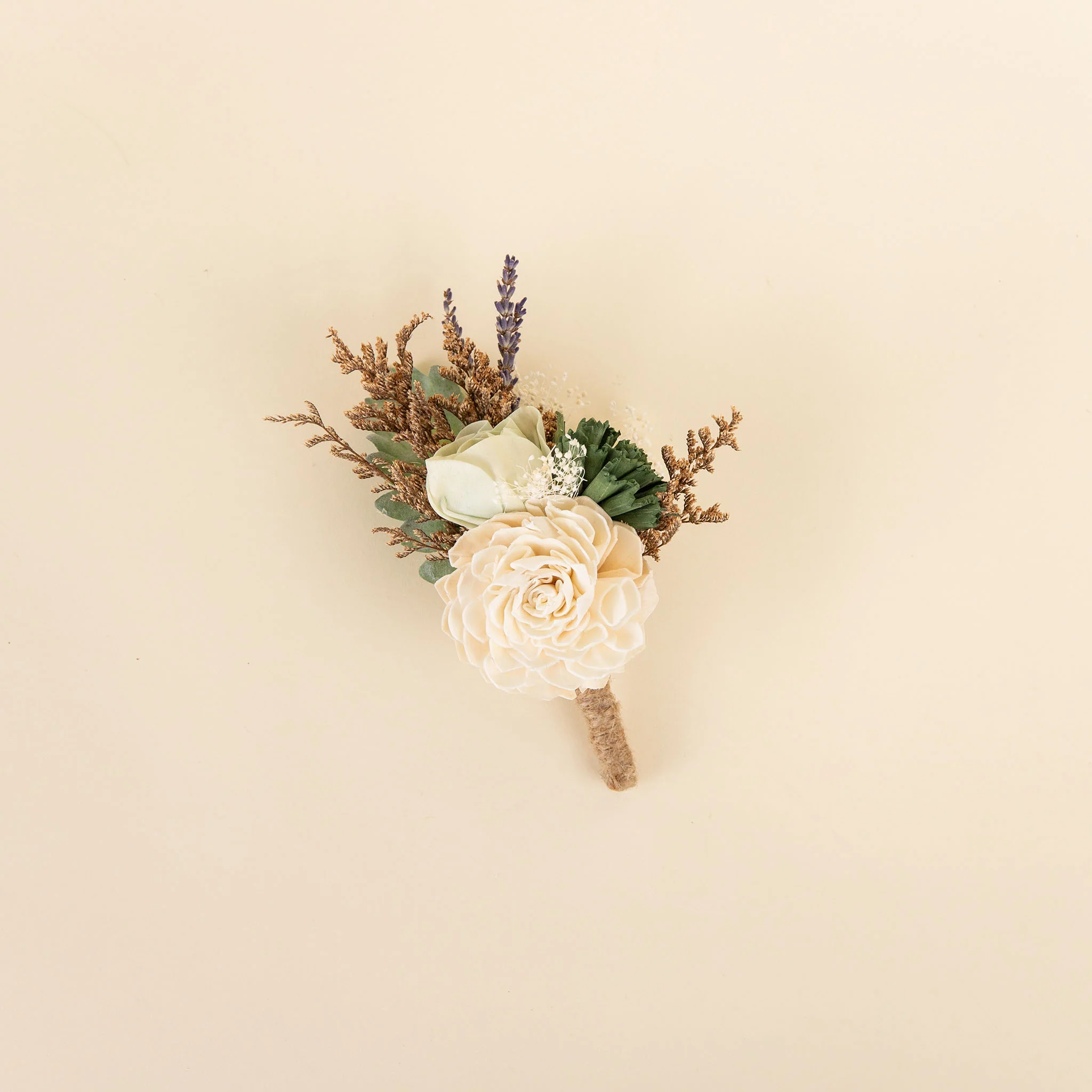 Silver Sage Groom's Boutonniere - Image 3