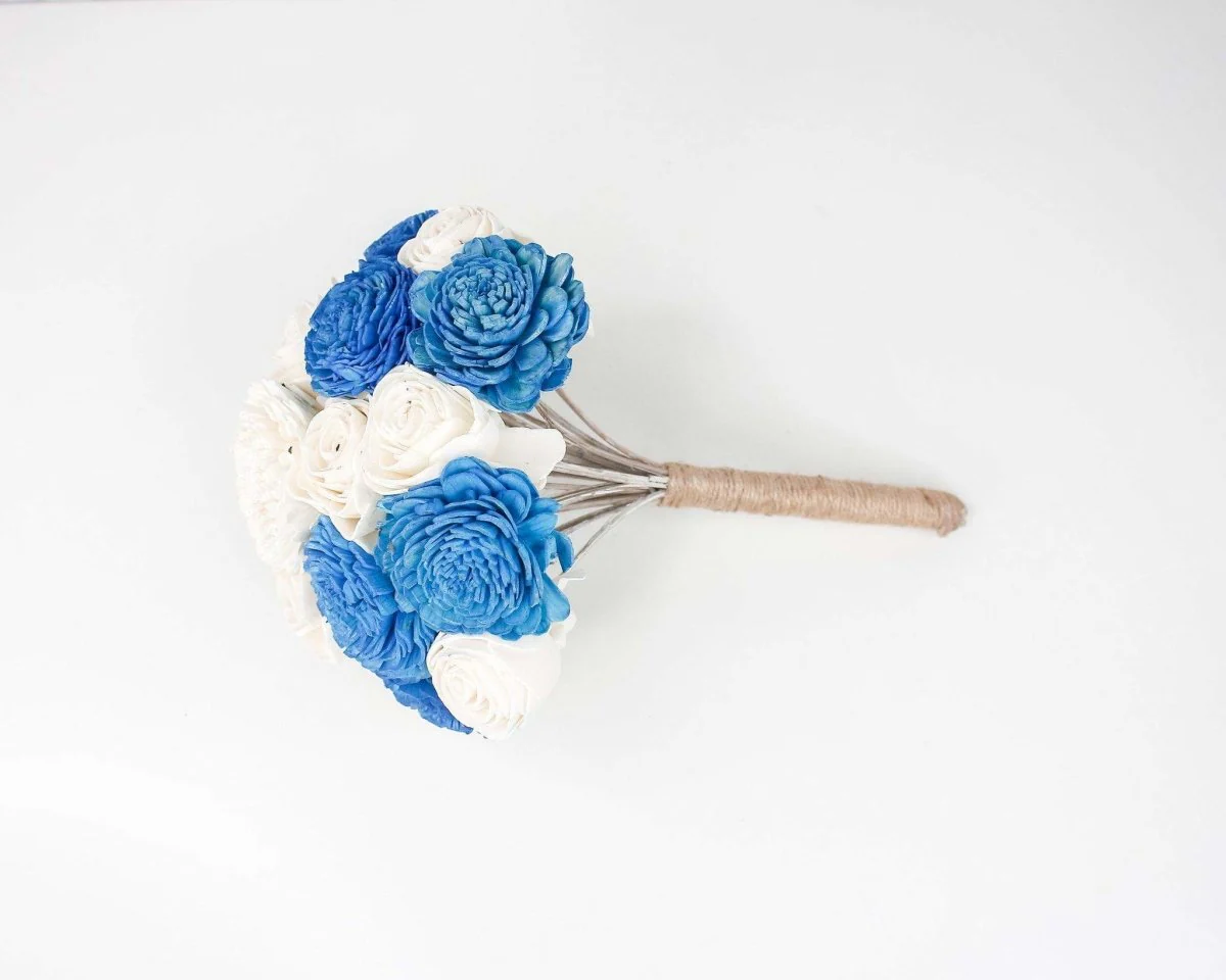 Simple Sola Bouquet - Blue - Image 5