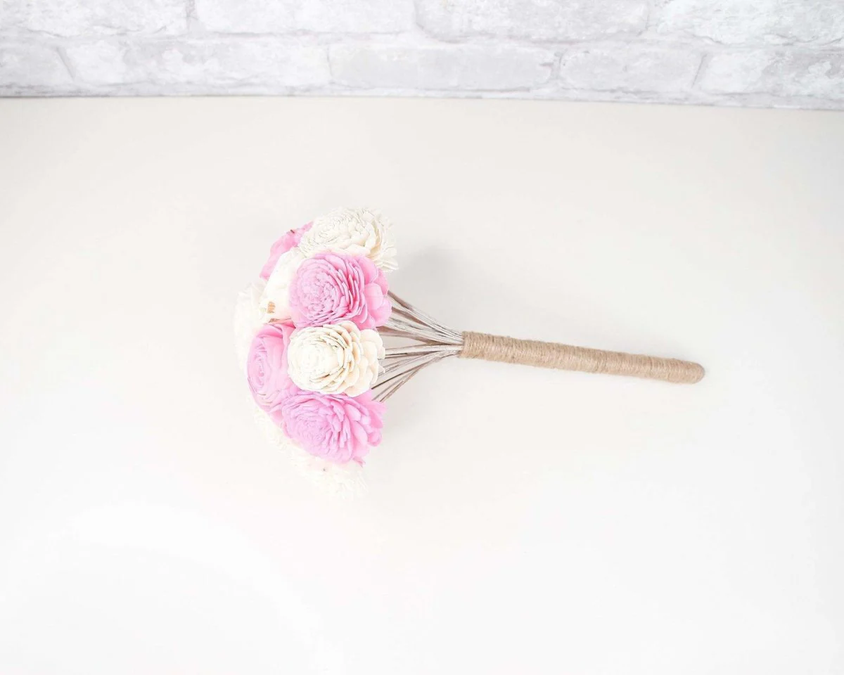 Simple Sola Bouquet - Pink - Image 2