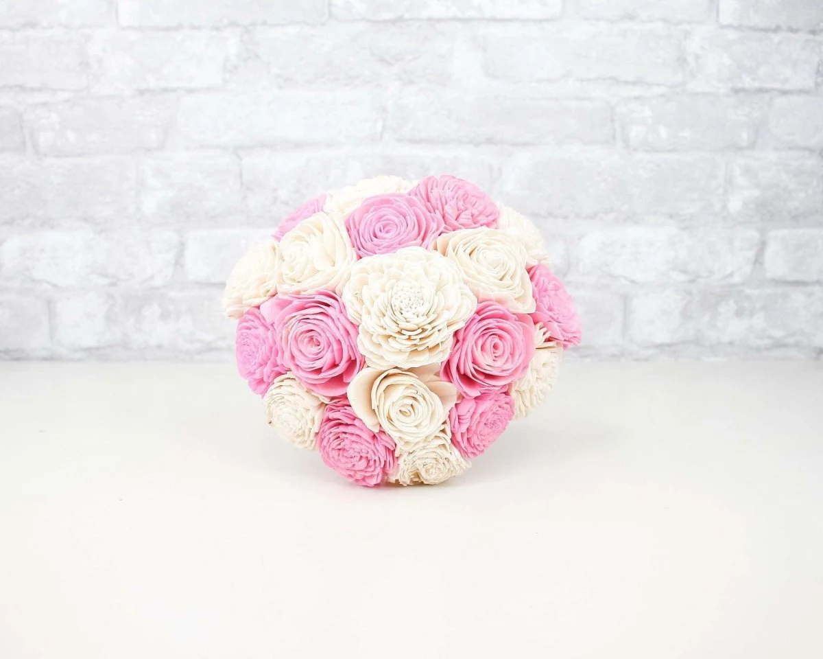 Simple Sola Bouquet - Pink - Image 3