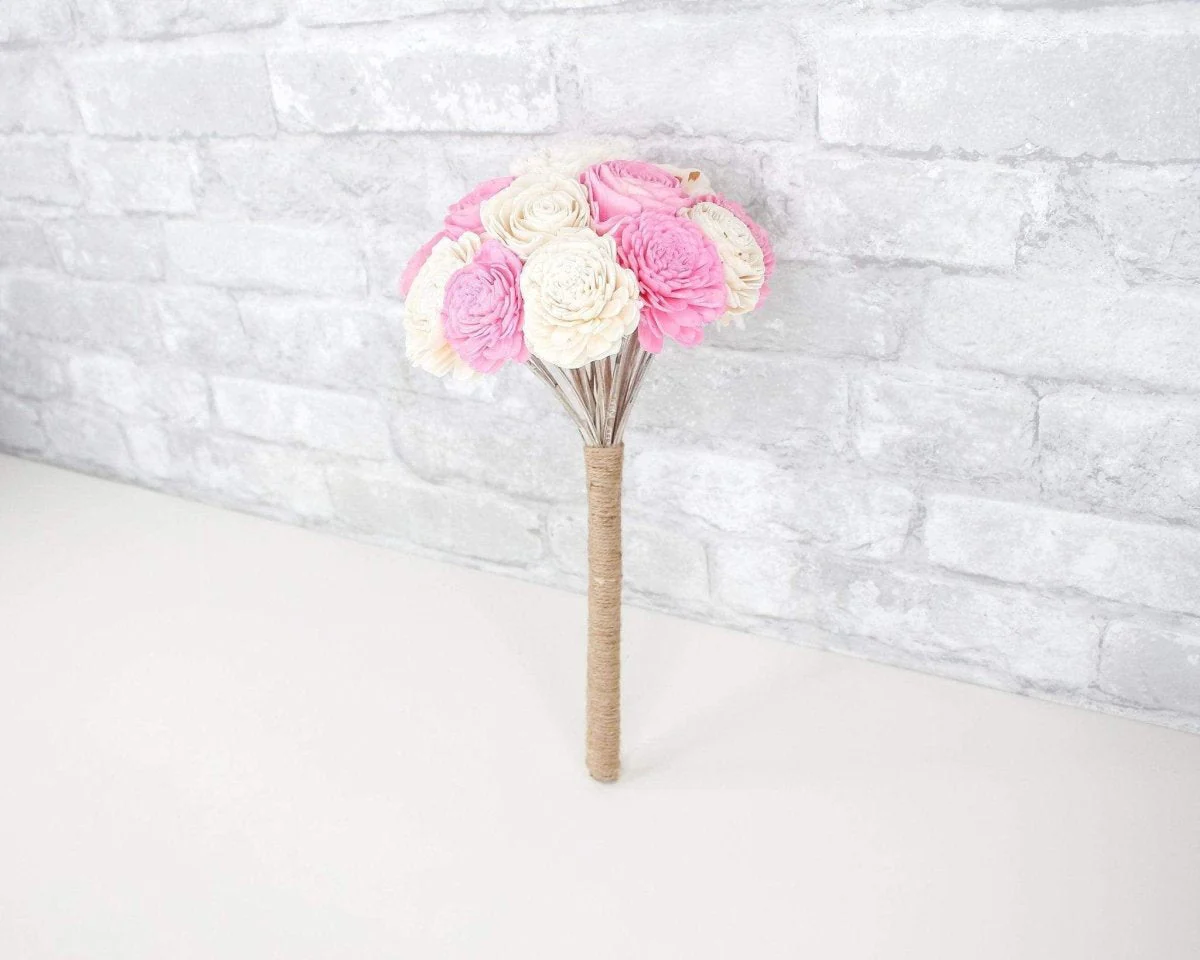 Simple Sola Bouquet - Pink - Image 4
