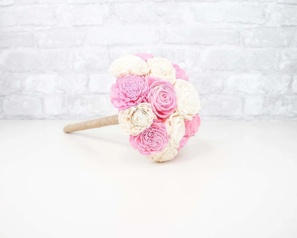 Simple Sola Bouquet - Pink - Image 5