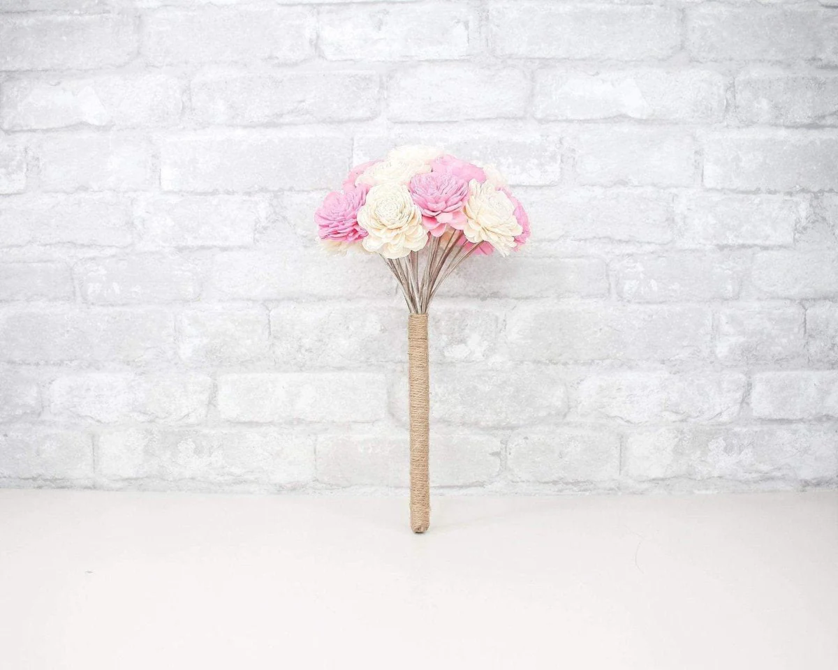 Simple Sola Bouquet - Pink - Image 6