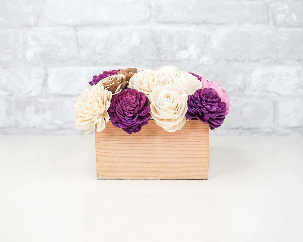 Simple Sola Centerpiece - Lavender/White - Image 3