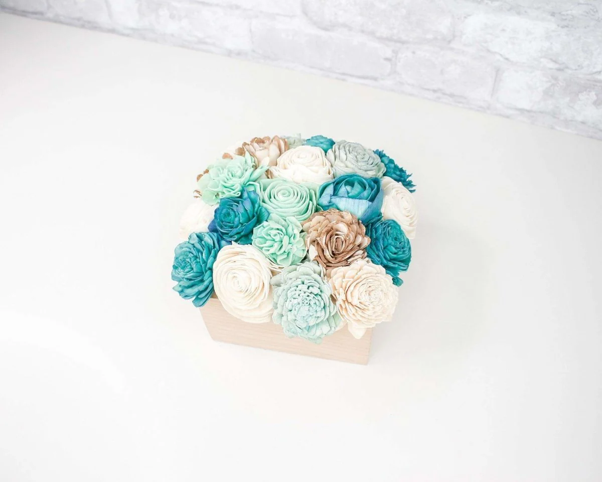 Simple Sola Centerpiece - Mint/White - Image 3