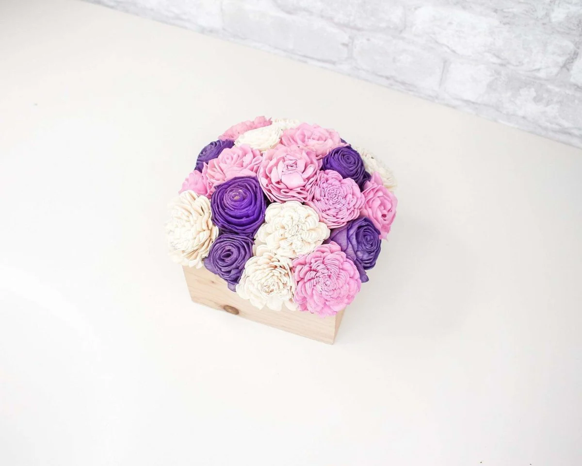 Simple Sola Centerpiece - Purples - Image 2