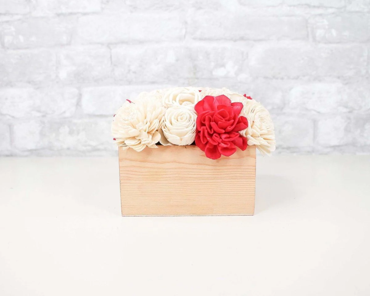 Simple Sola Centerpiece - Red/White - Image 2