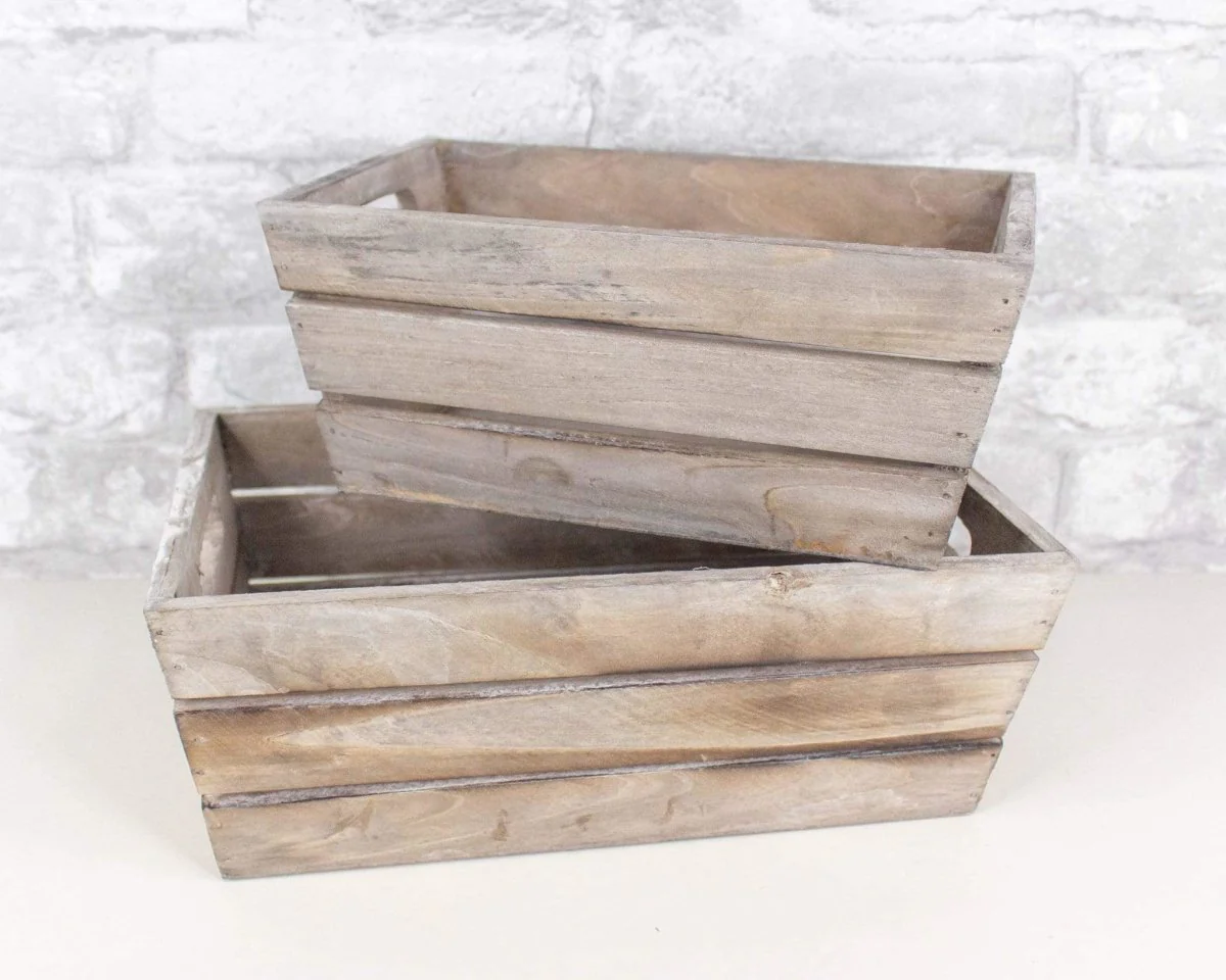 Slatted Rectangle Wood Planter (Multiple Sizes) - Image 2