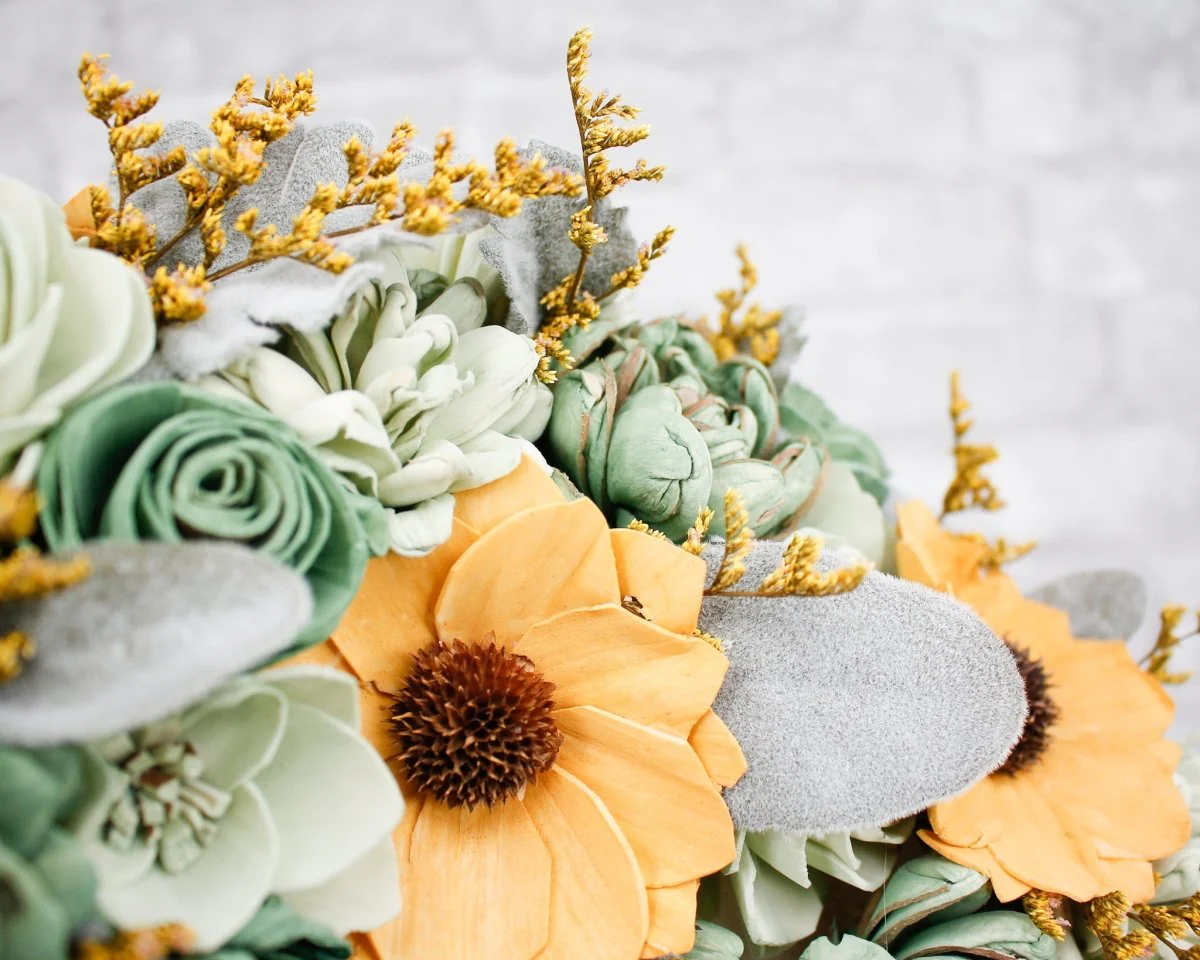 Sunflower and Succulent Wreath Craft Kit - Image 2