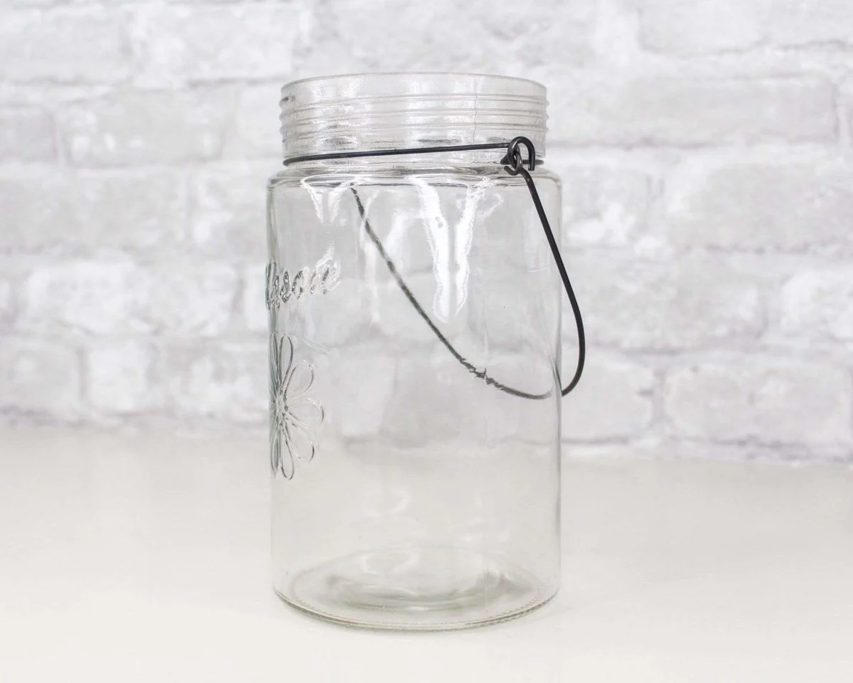 Tall Mason Jar w/Metal Handle - Image 3