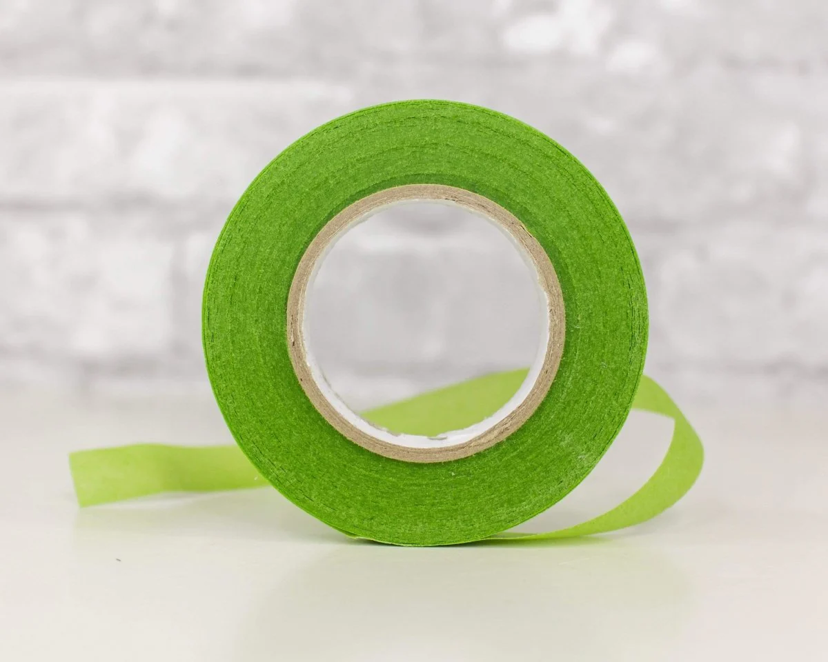 Traditional Floral Tape - Light Green - Image 2