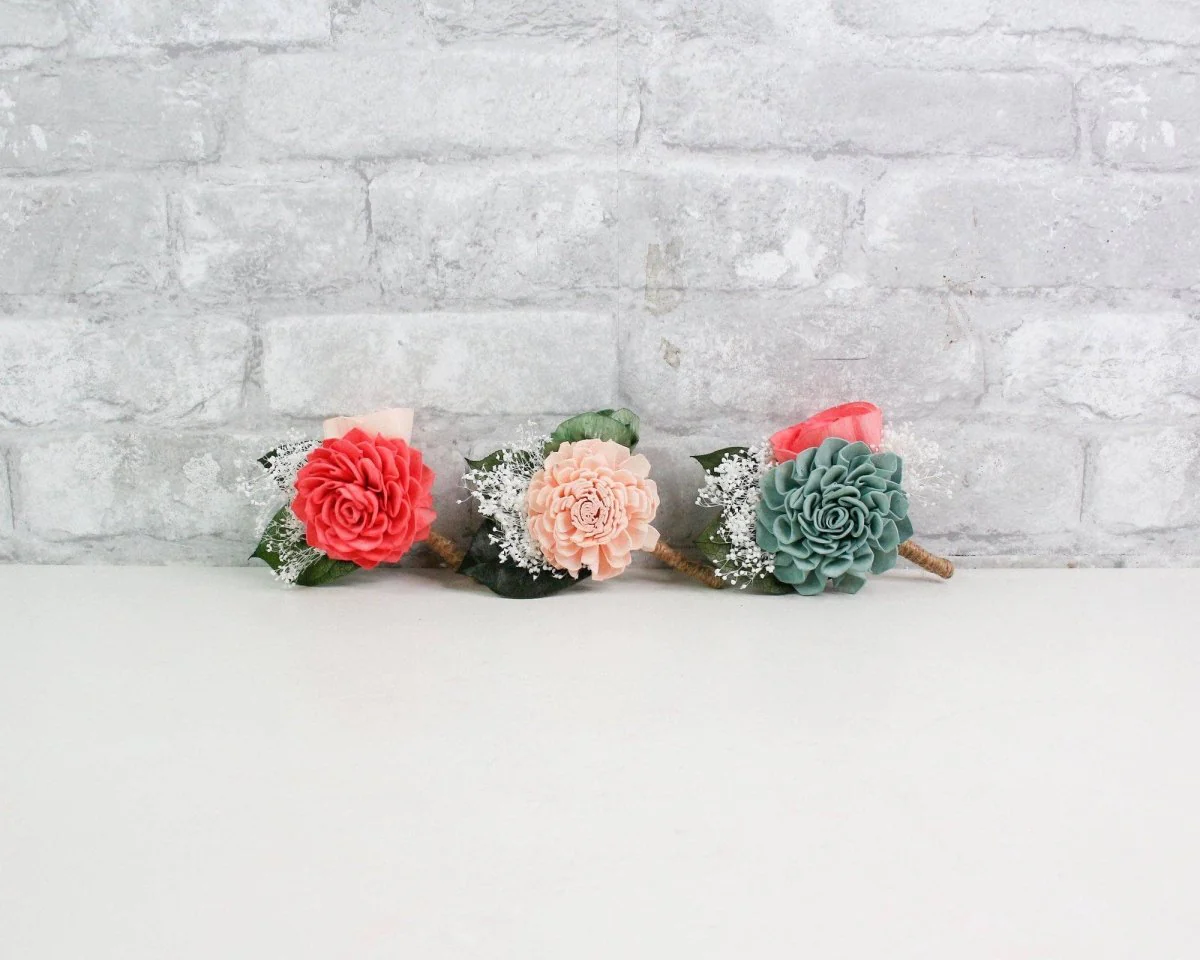 Vacay Vibes Boutonniere (Set of 3)* - Image 2