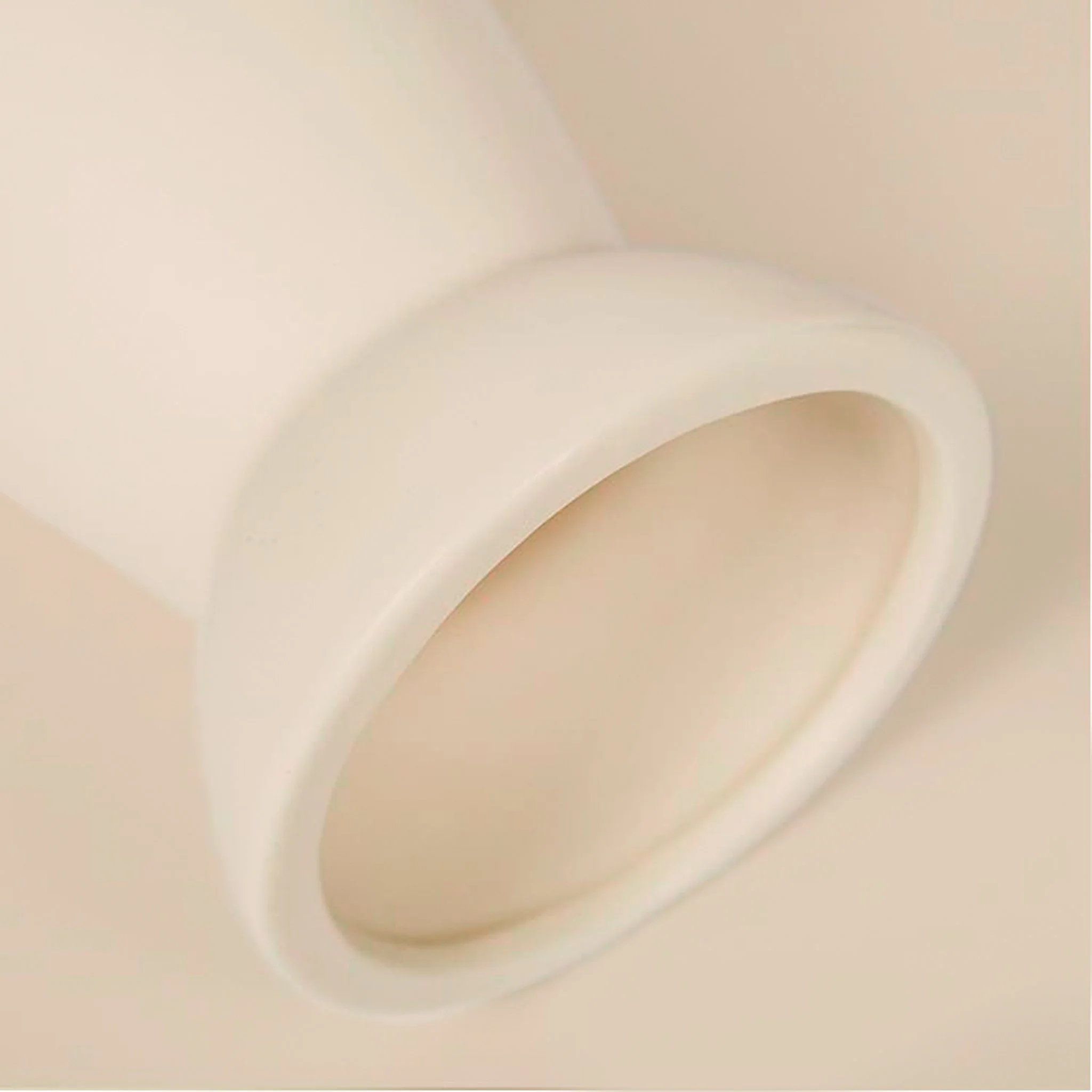 White Ceramic Vase - 8.25" - Image 2