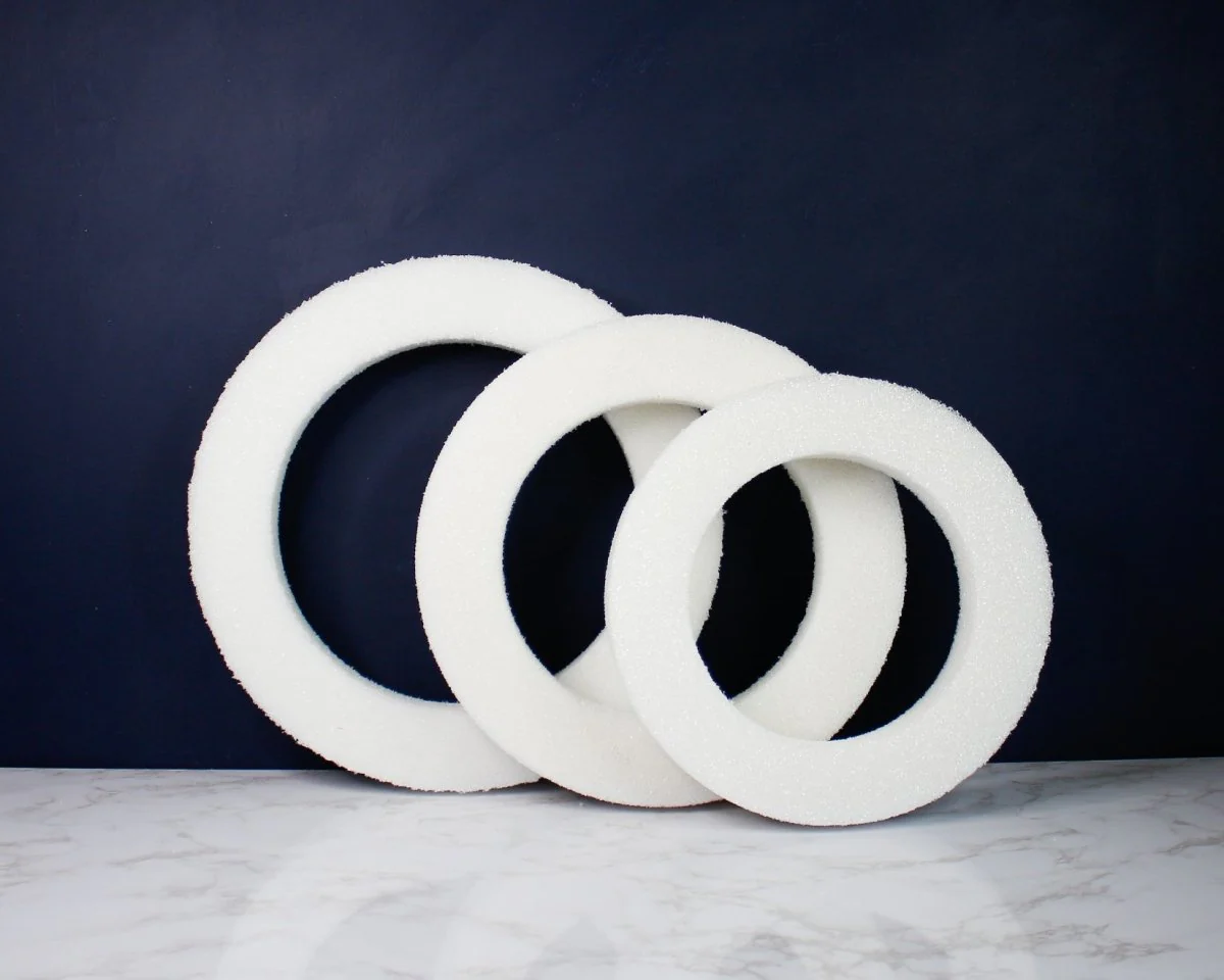 White Foam Wreath (Multiple Sizes) - Image 2