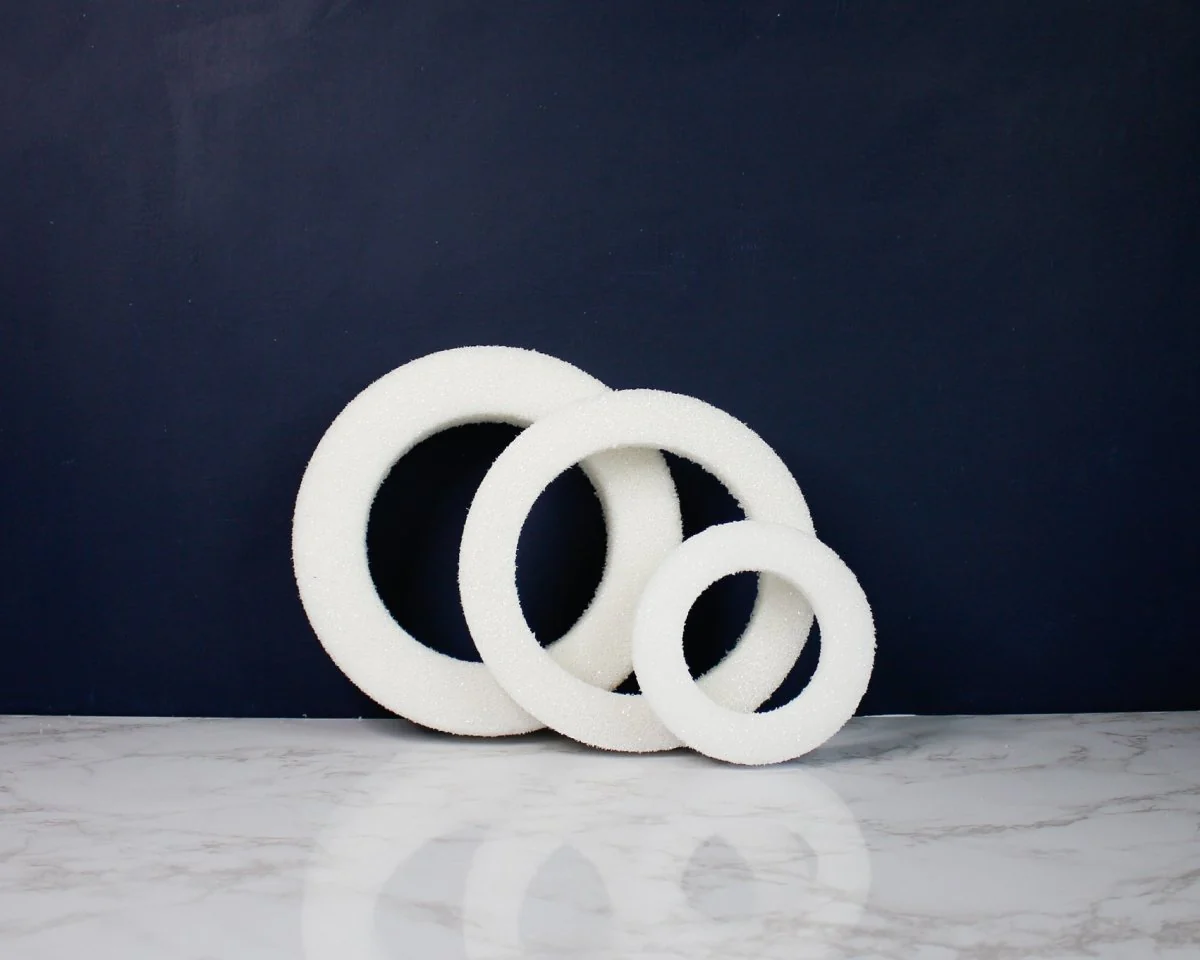 White Foam Wreath (Multiple Sizes) - Image 3