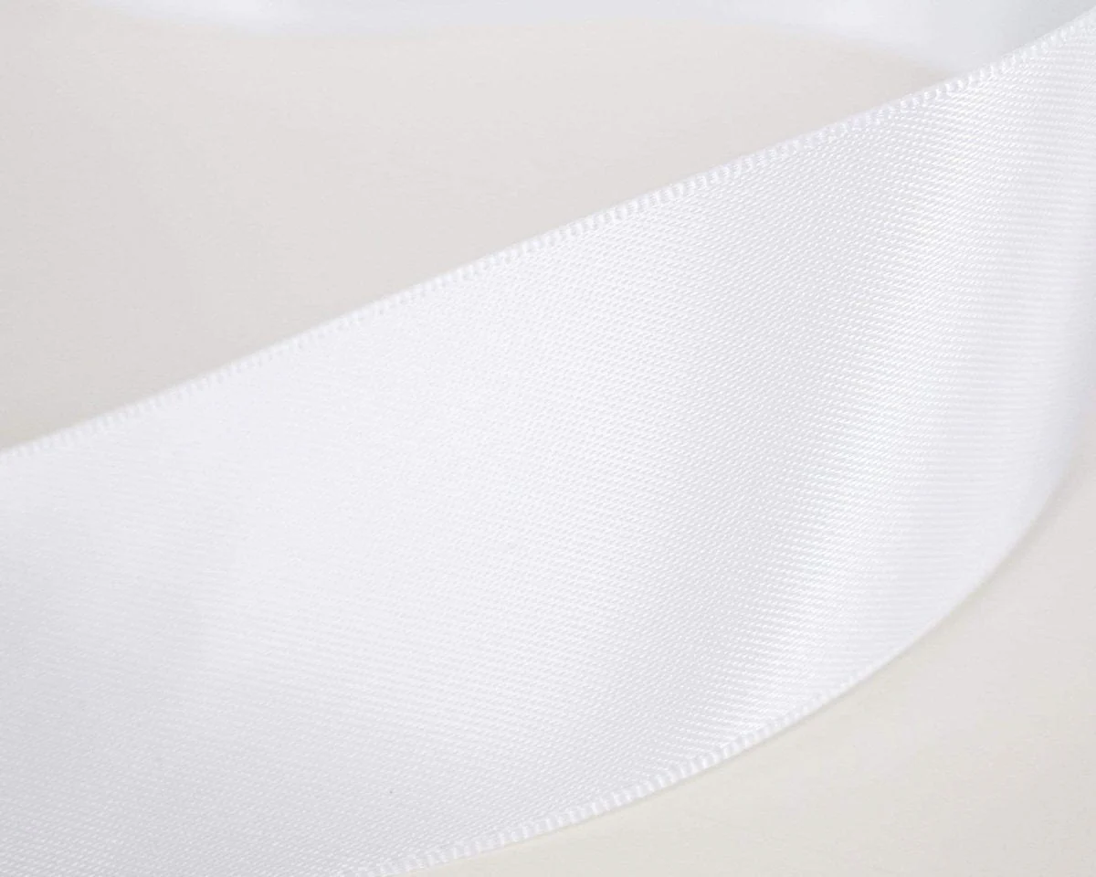 White Satin Ribbon - Image 2
