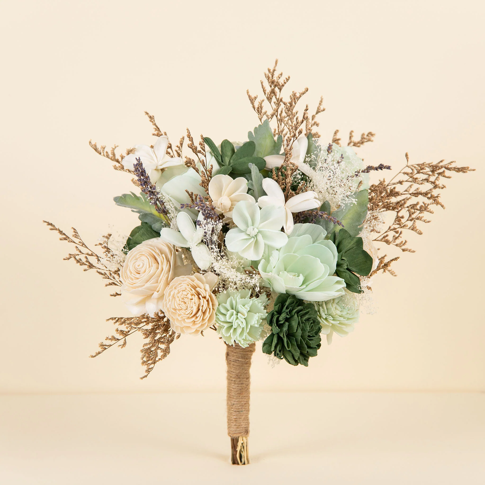 Wild Style Silver Sage Bridal Bouquet - Image 3