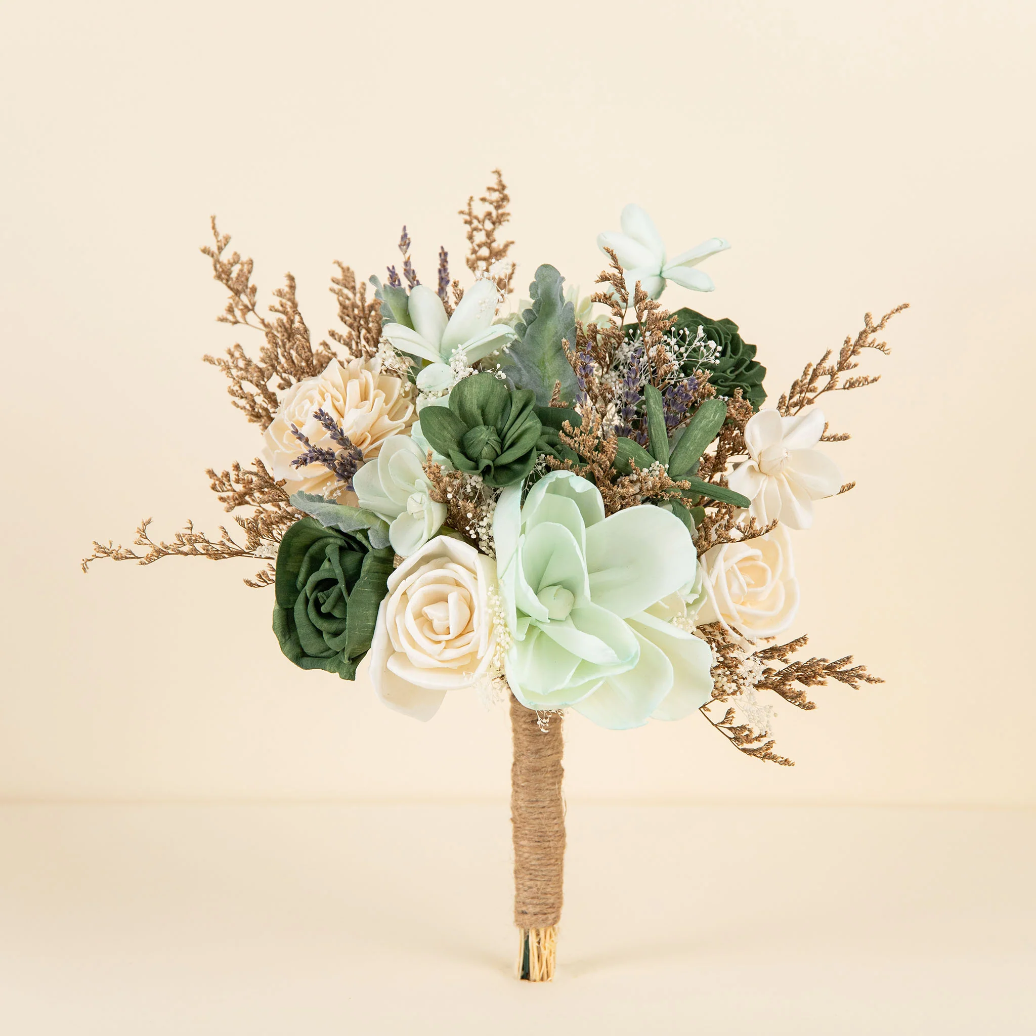 Wild Style Silver Sage Bridesmaid Bouquet - Image 3