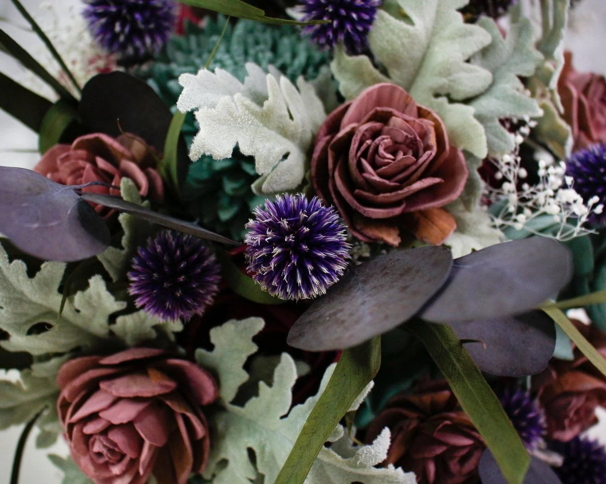 Winter Thistle Bouquet - Image 12