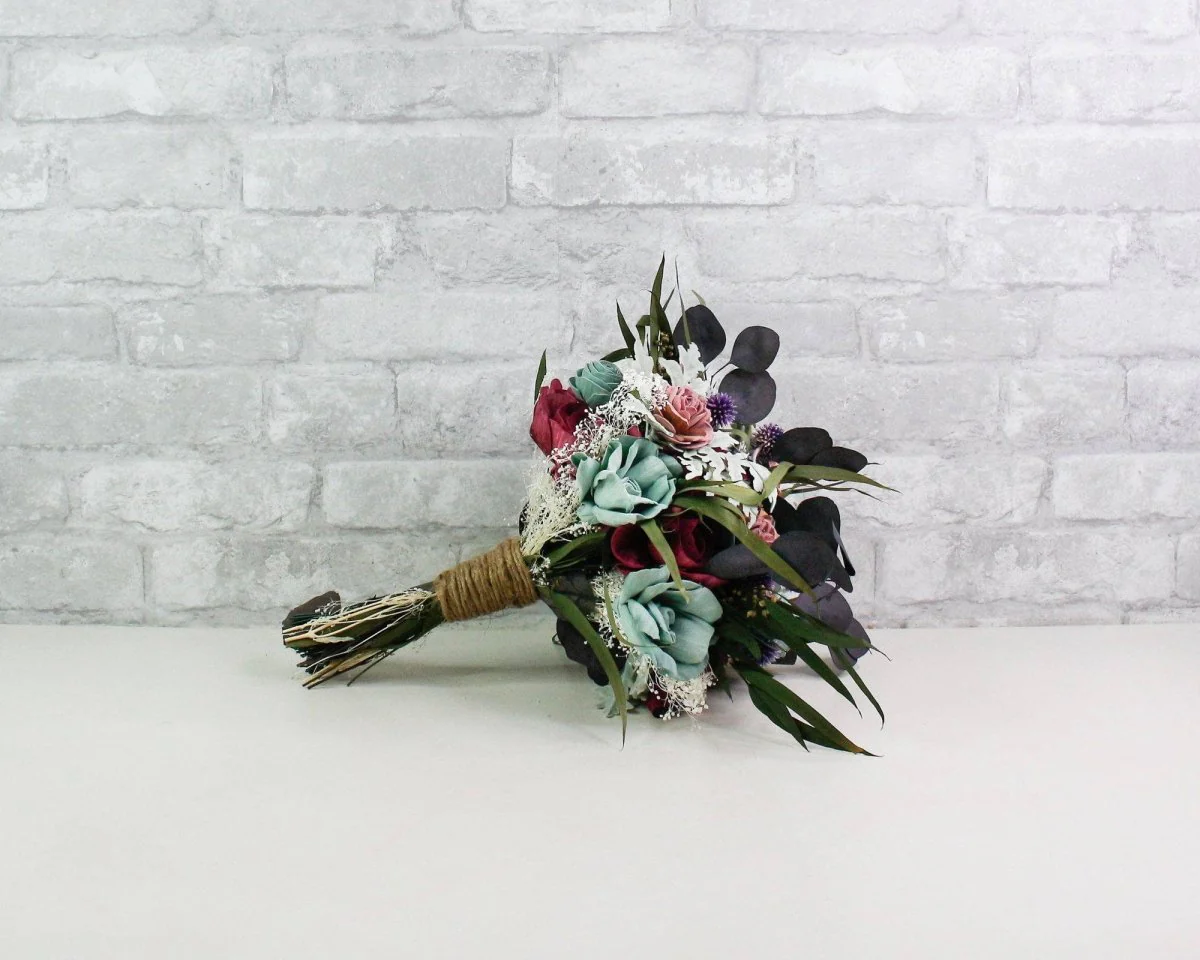 Winter Thistle Bouquet - Image 5