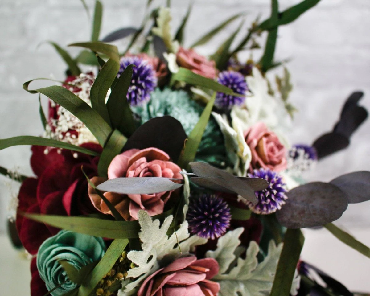 Winter Thistle Bouquet - Image 8