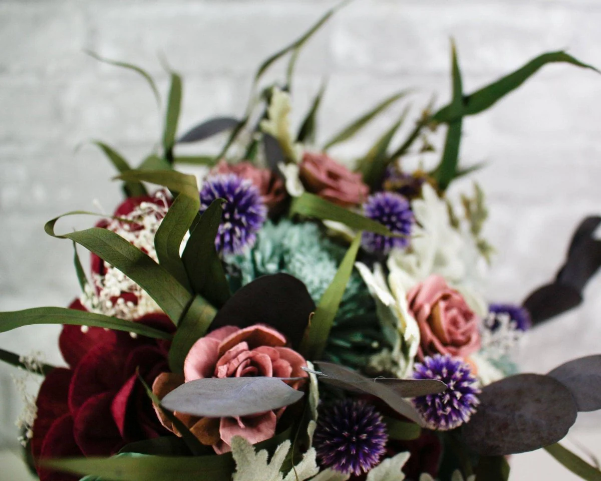 Winter Thistle Bouquet - Image 9