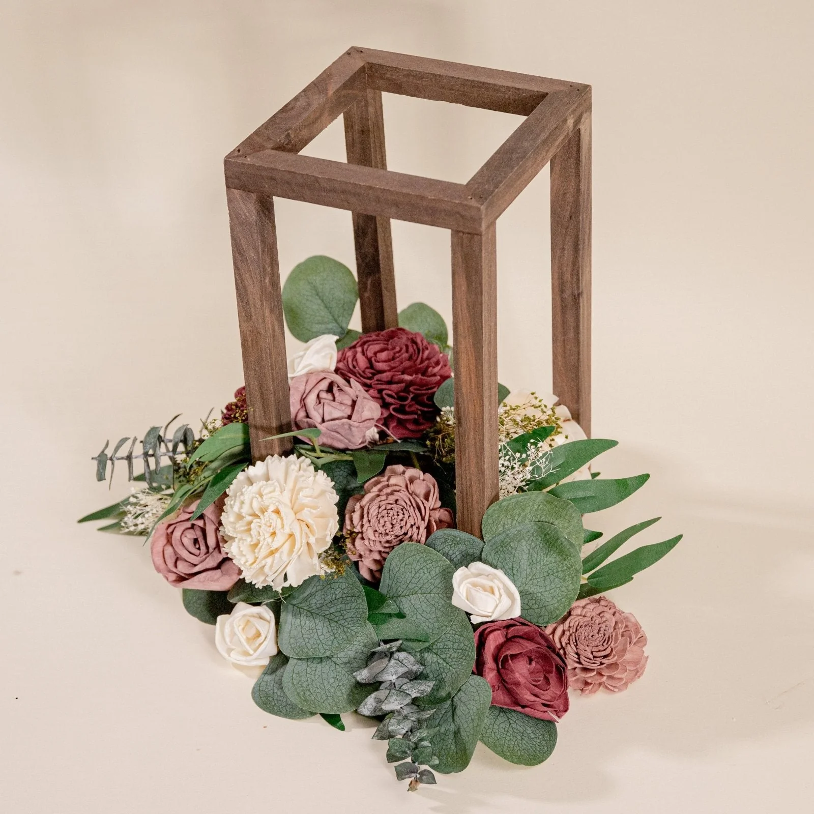 Wooden Flower Lantern - Image 2